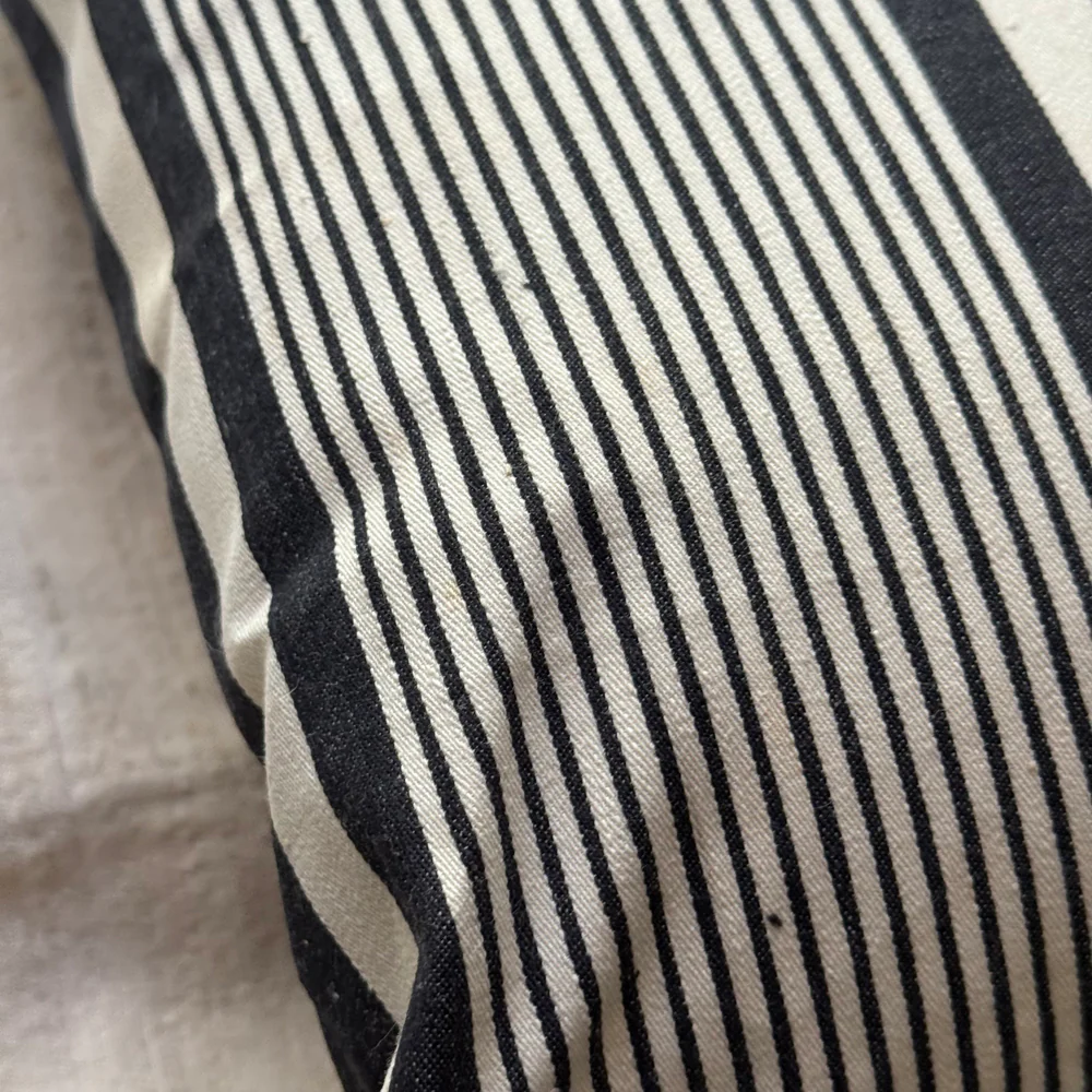 Custom 19th-century French Ticking Pillow (#30) - Image 5