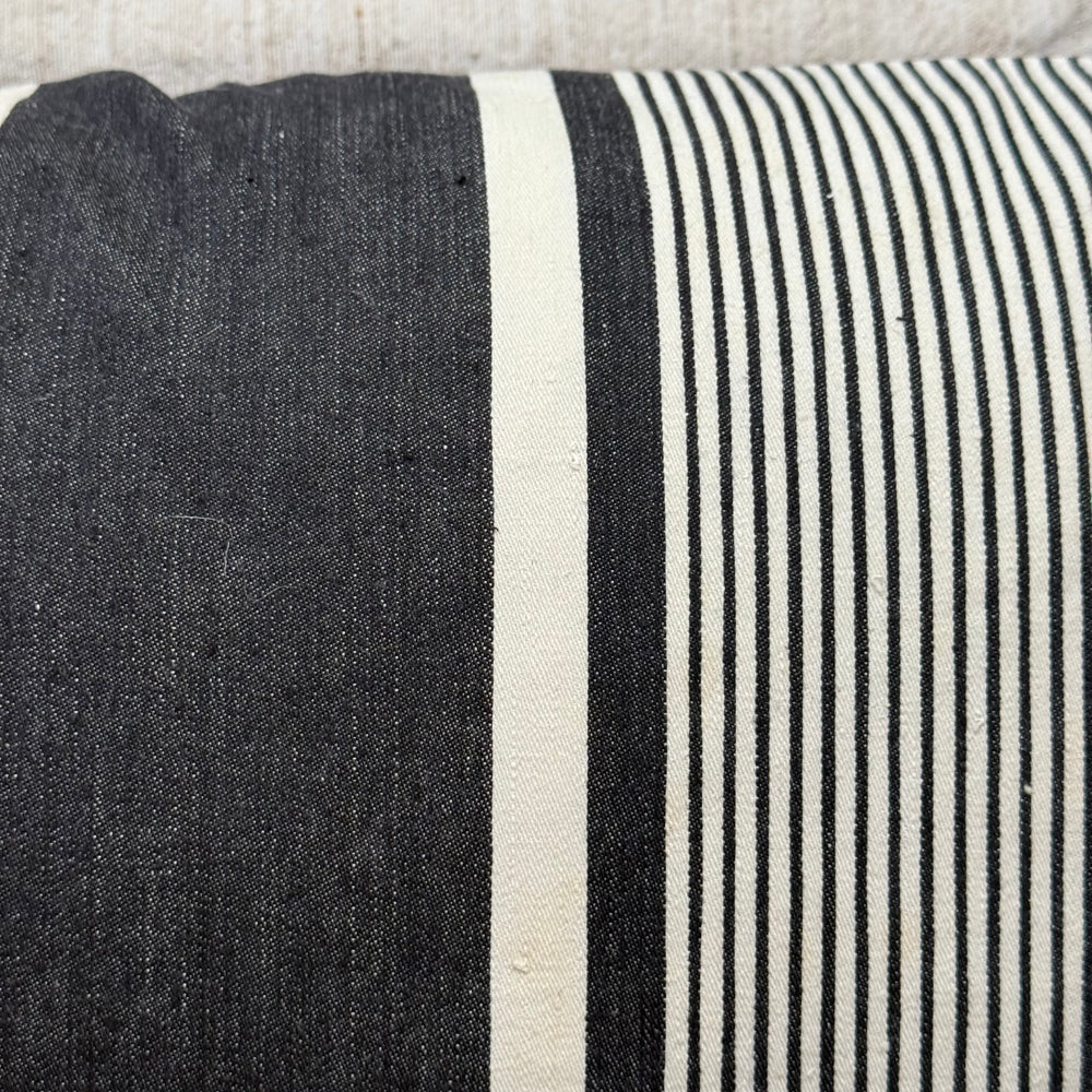 Custom 19th-century French Ticking Pillow (#31) - Image 4