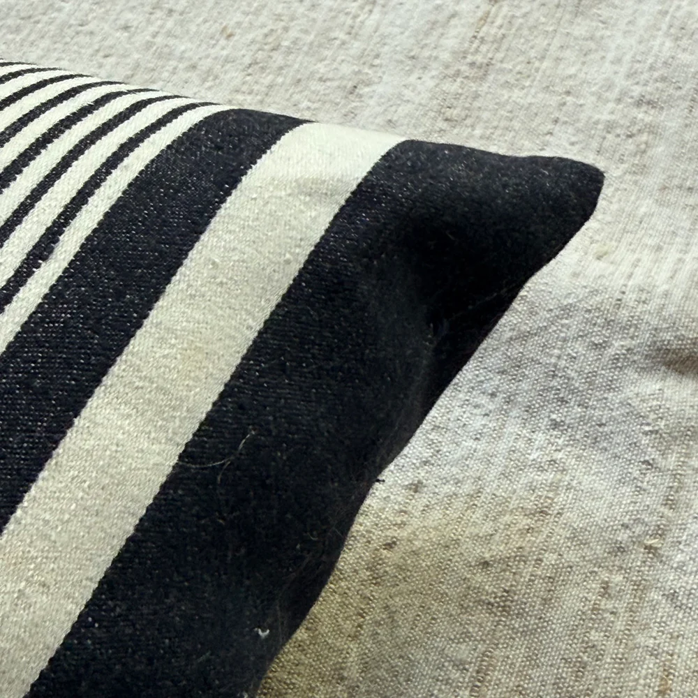 Custom 19th-century French Ticking Pillow (#31) - Image 7