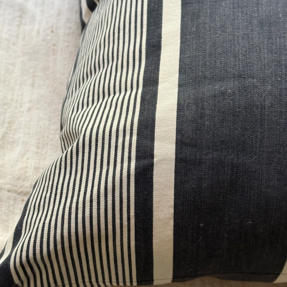 Custom 19th-century French Ticking Pillow (#34) - Image 3