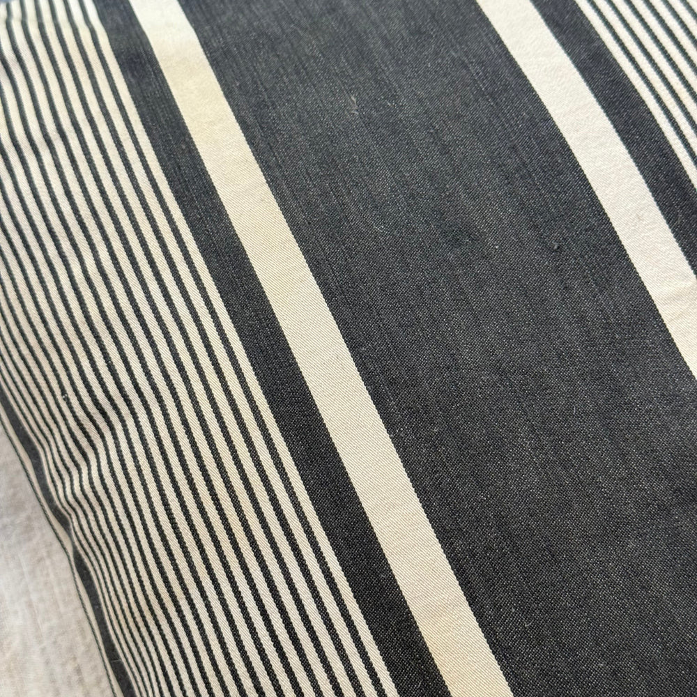 Custom 19th-century French Ticking Pillow (#34) - Image 3