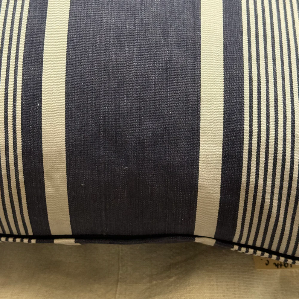 Custom 19th-century French Ticking Pillow (#4-01) - Image 7