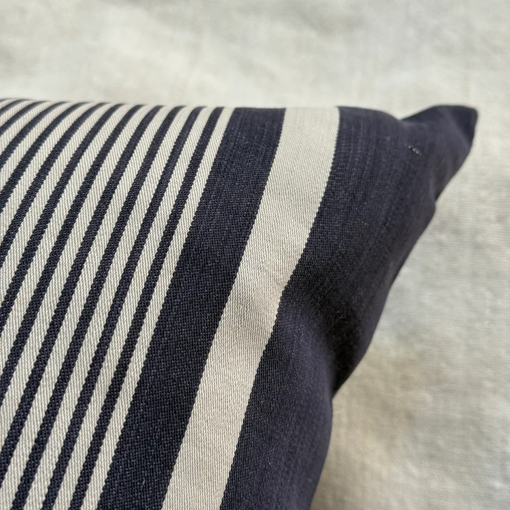 Custom 19th-century French Ticking Pillow (#4-02) - Image 4