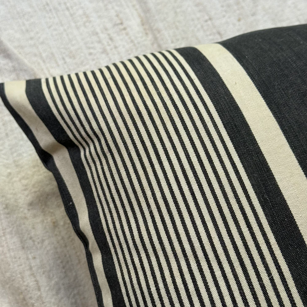 Custom 19th-century French Ticking Pillow (#41) - Image 3