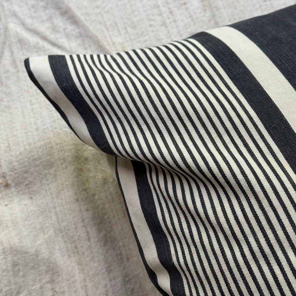 Custom 19th-century French Ticking Pillow (#41) - Image 4
