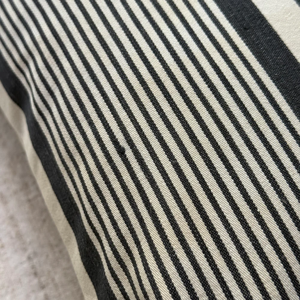 Custom 19th-century French Ticking Pillow (#43) - Image 4