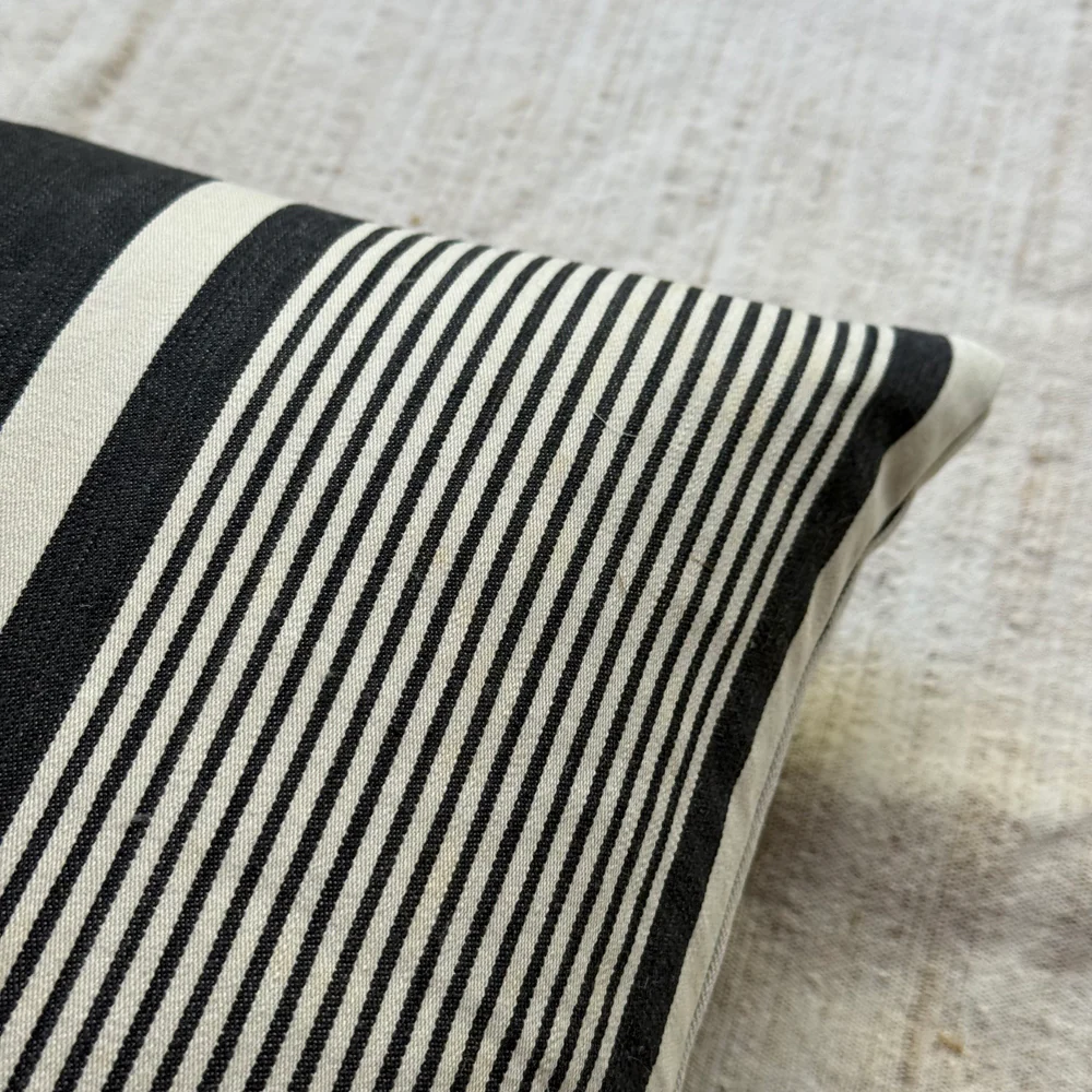 Custom 19th-century French Ticking Pillow (#44) - Image 4