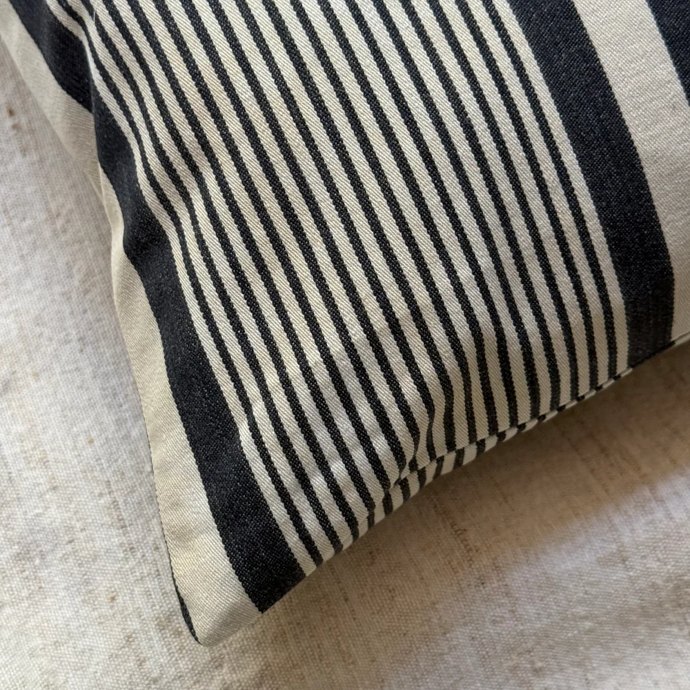 Custom 19th-century French Ticking Pillow (#46) - Image 4