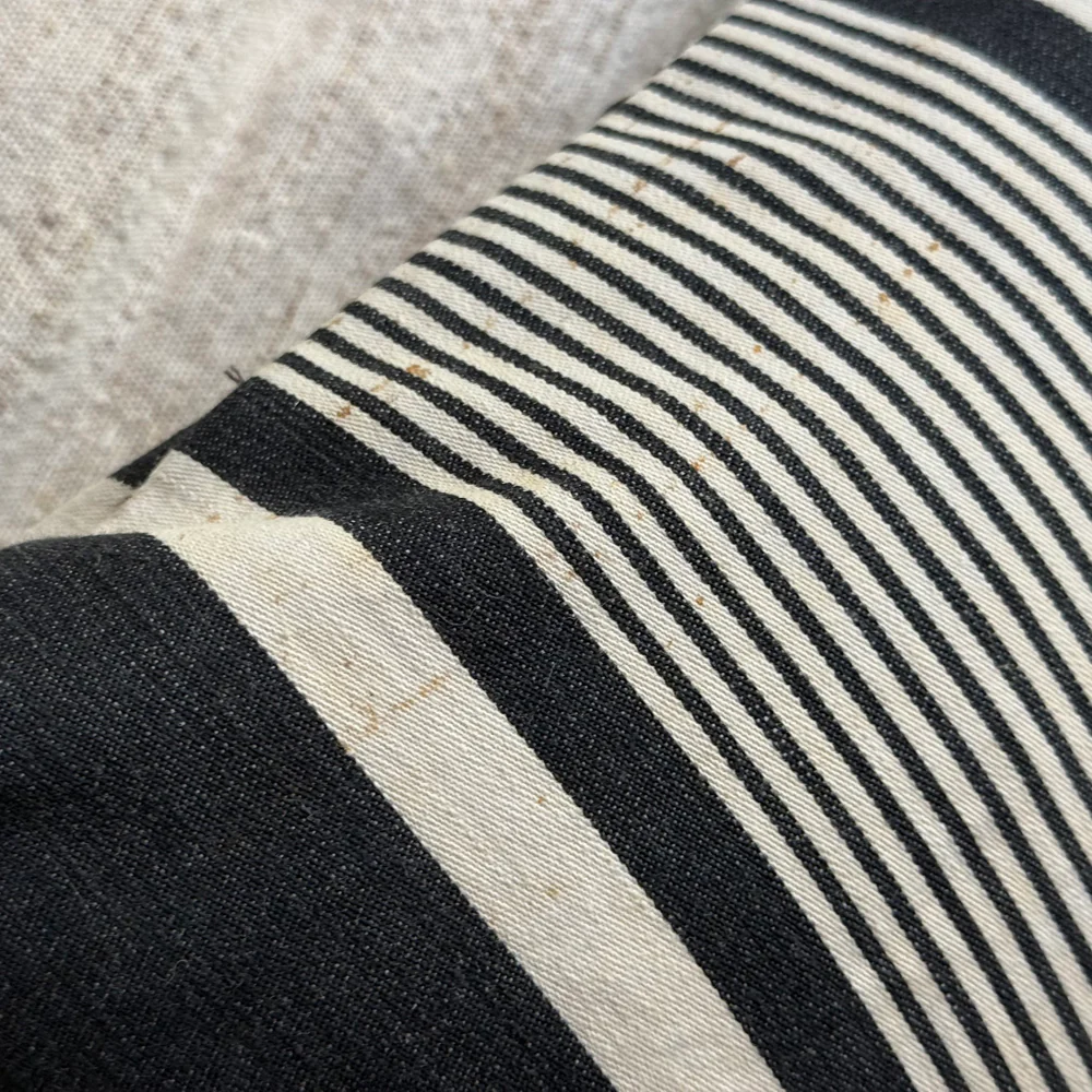 Custom 19th-century Small French Ticking Pillow (#35) - Image 4