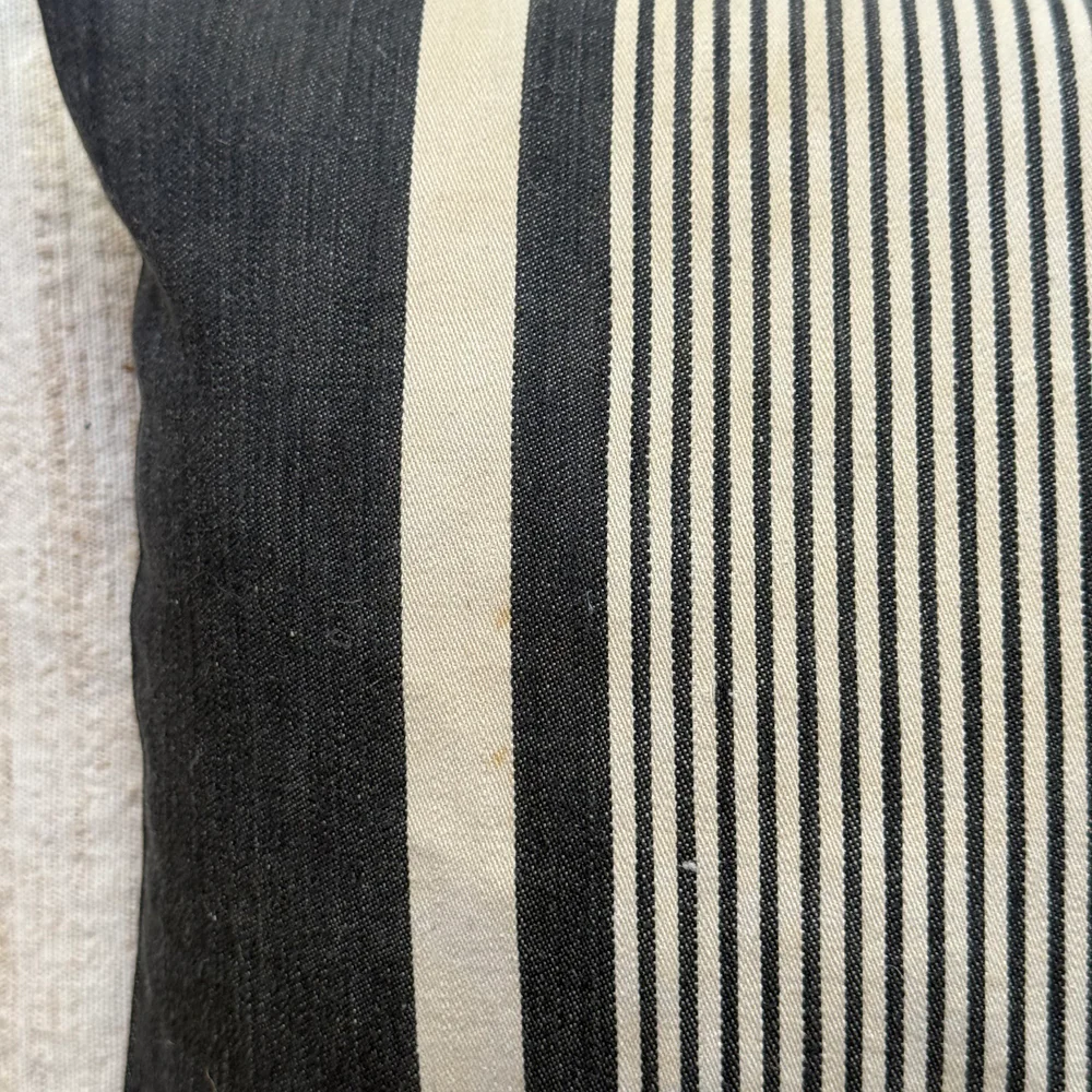 Custom 19th-century Small French Ticking Pillow (#36) - Image 4