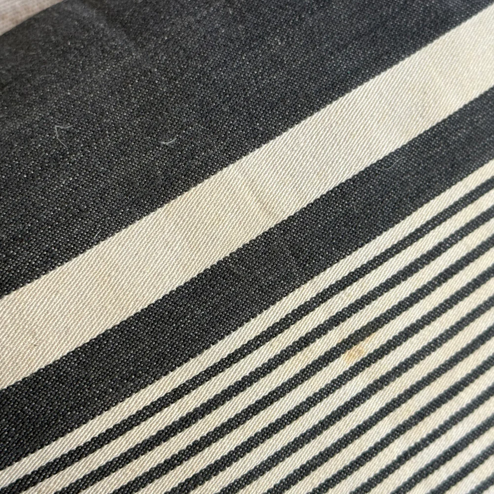 Custom 19th-century Small French Ticking Pillow (#37) - Image 3