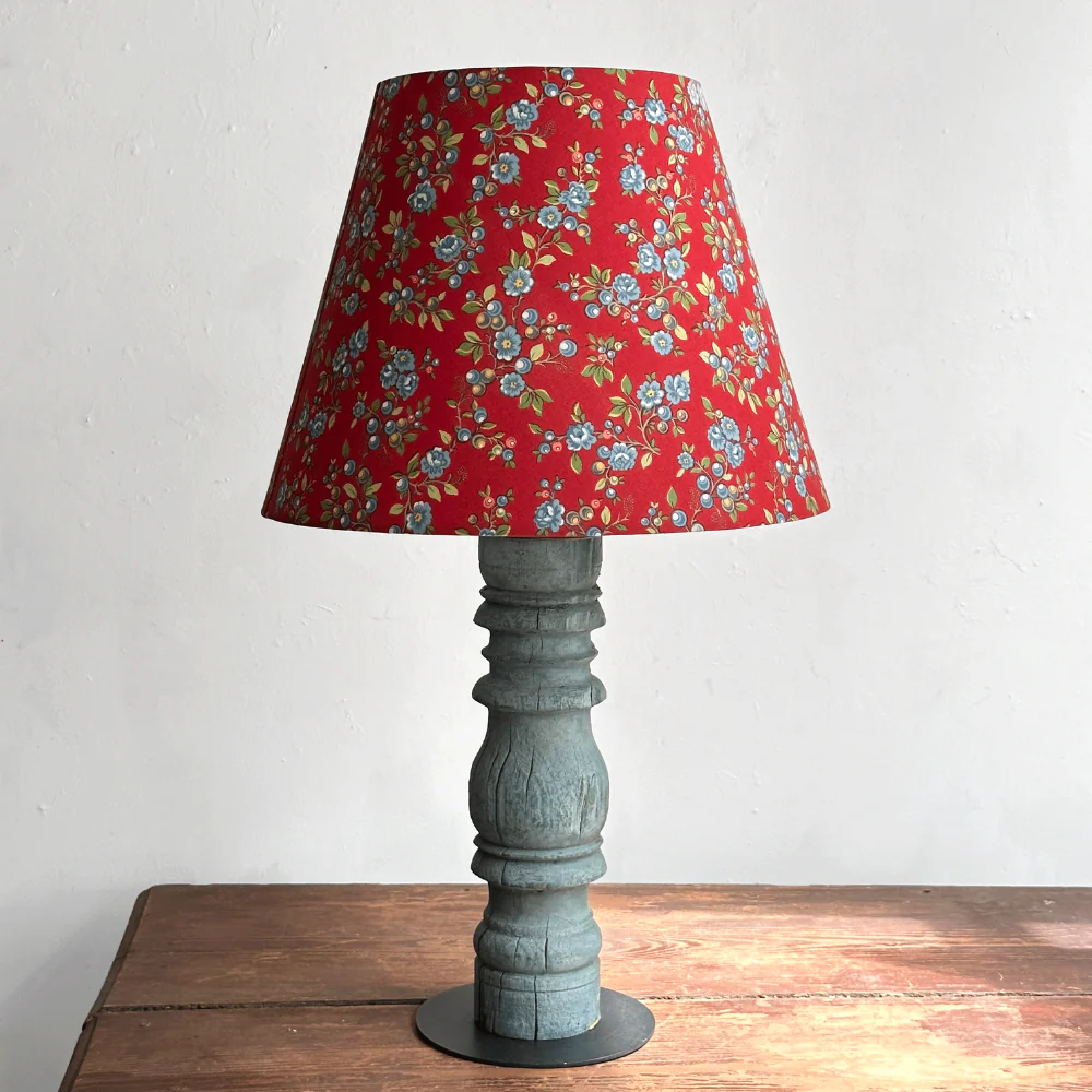 Custom Décors Barbares Lampshade in Serafane Red - Image 3