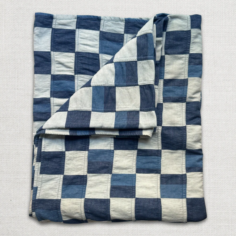 Custom Indigo Bedcover