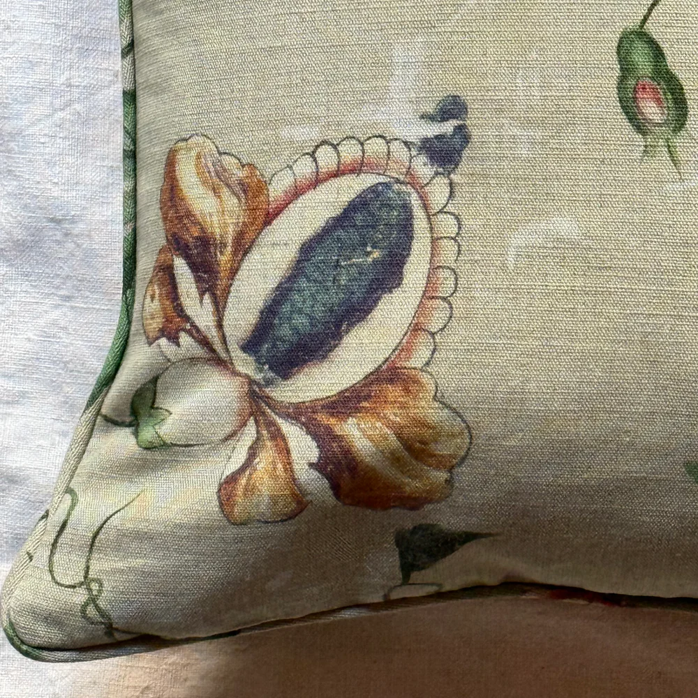 Custom John Derian for Pierre Frey "Le Paravent Chinois" Pillow in "Chantilly Cream" (#17) - Image 5