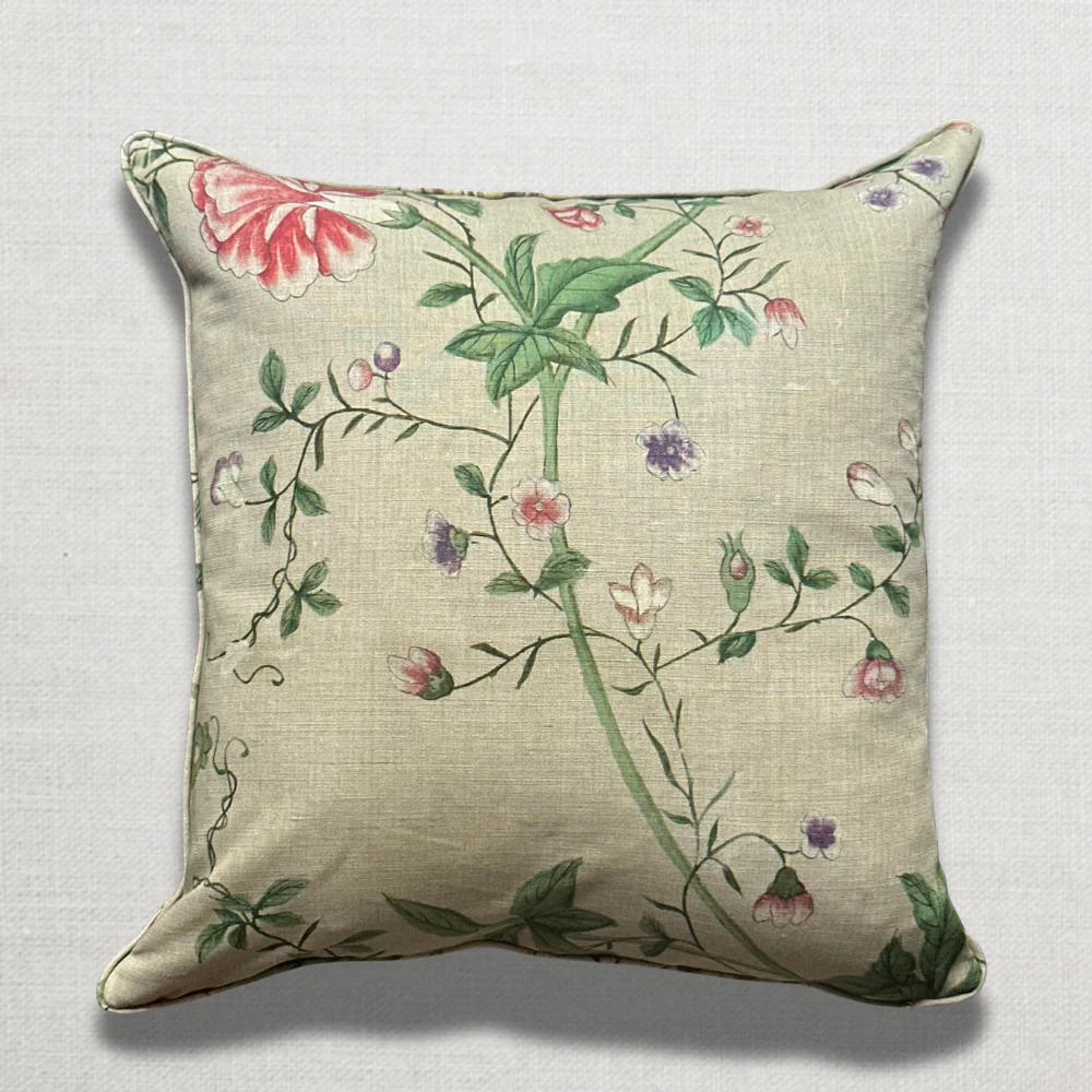Custom John Derian for Pierre Frey "Le Paravent Chinois" Pillow in "Chantilly Cream" (#15)