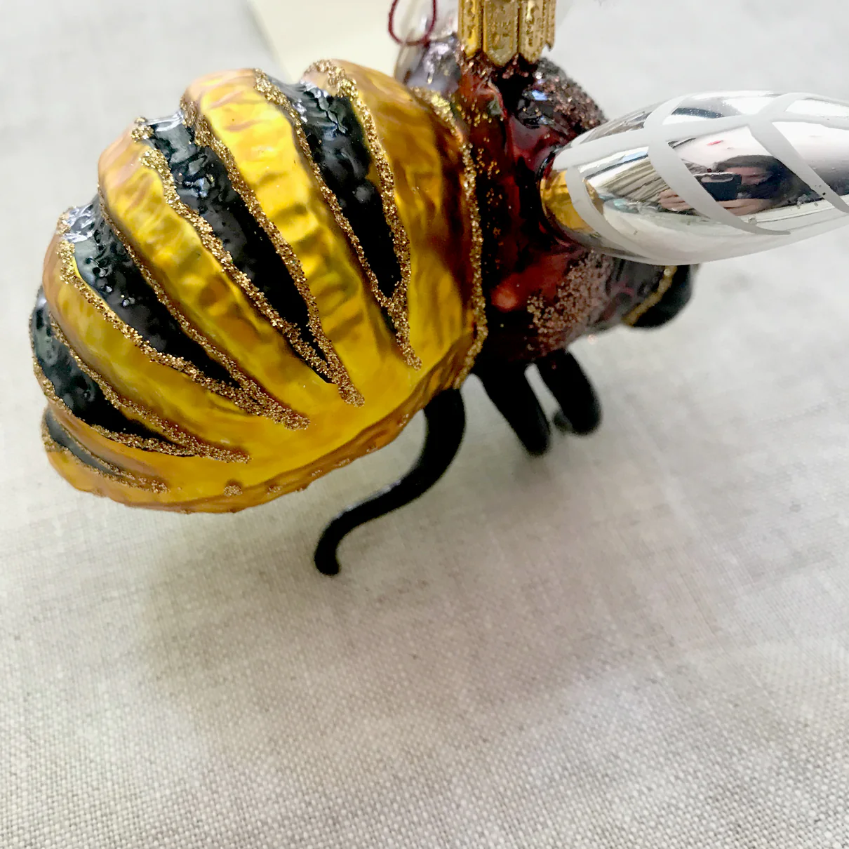 Dark Bumblebee Ornament - Image 2