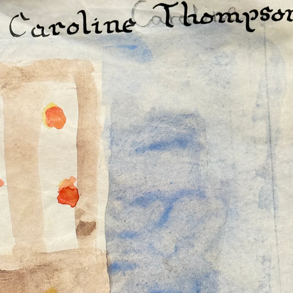 Double-Sided Late 19th-century Naïve Watercolor Illustration by Caroline Thompson - Image 5
