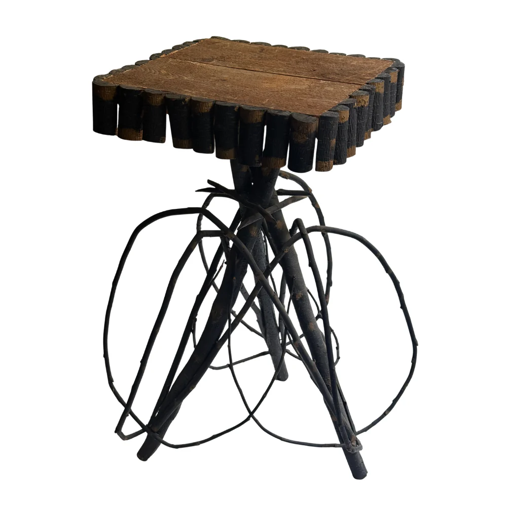 Early 20th-Century American Folk Art Twig Table