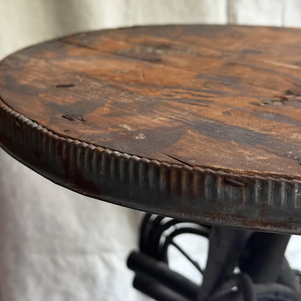 Early 20th-Century American Folk Art Heart-Shaped Twig Table - Image 7