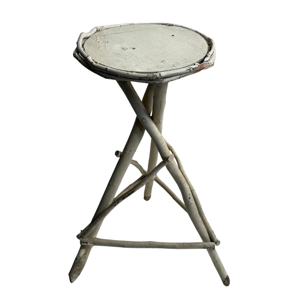 Early 20th-Century American Folk  Painted Twig Table