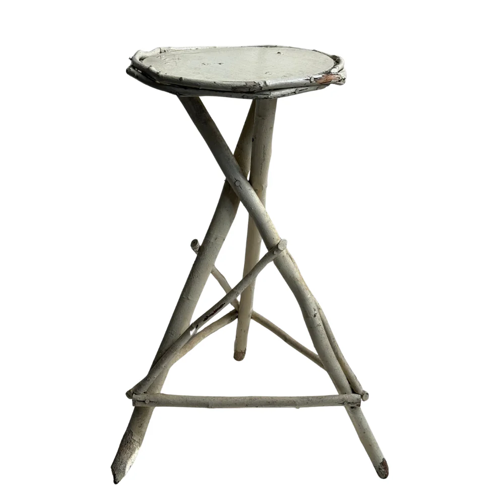 Early 20th-Century American Folk  Painted Twig Table - Image 2