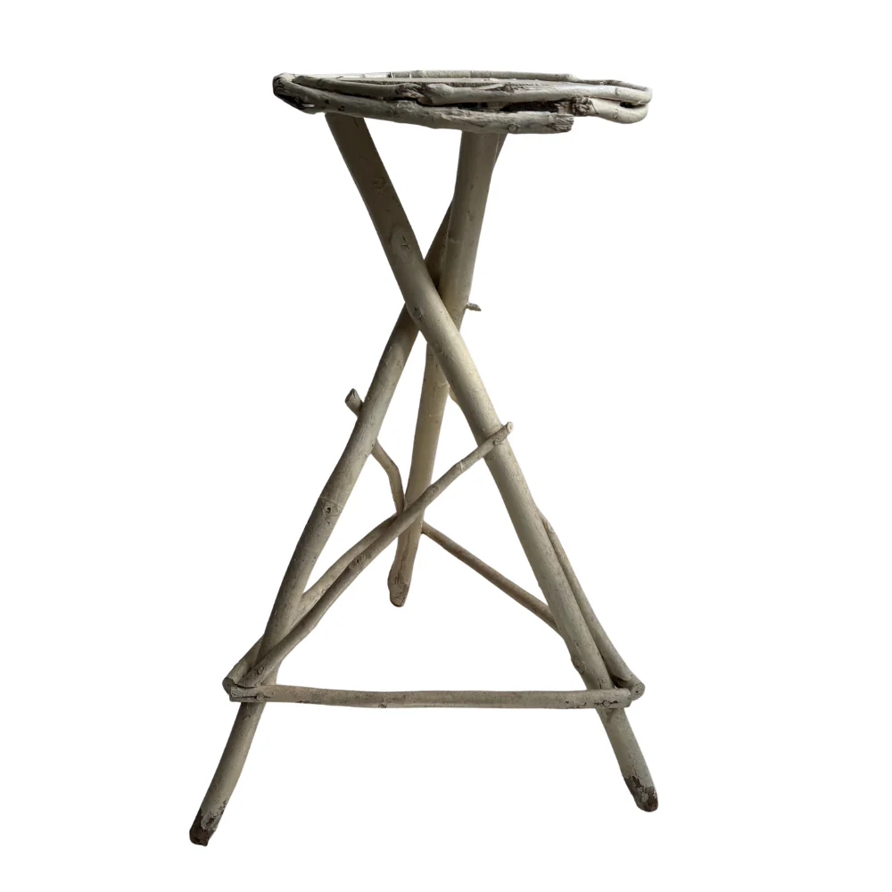 Early 20th-Century American Folk  Painted Twig Table - Image 3