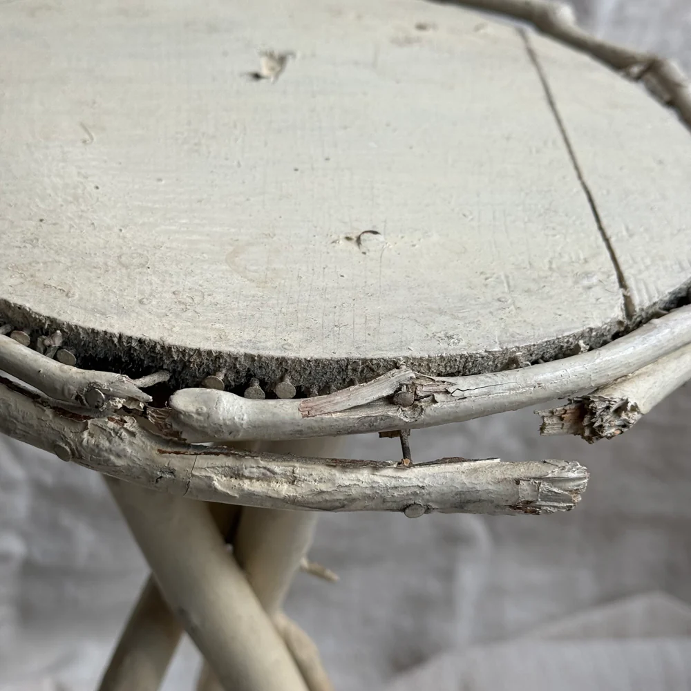 Early 20th-Century American Folk  Painted Twig Table - Image 8