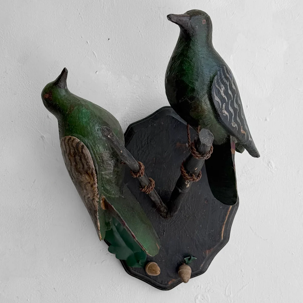 Early 20th-century Black Forest Carved Birds (BFB-16)
