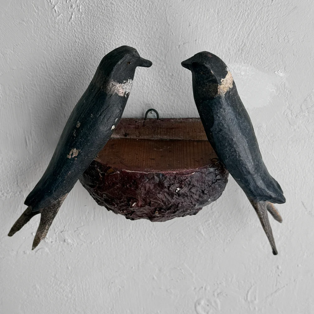 Early 20th-century Black Forest Carved Bird's Nest (BFB-05) - Image 2