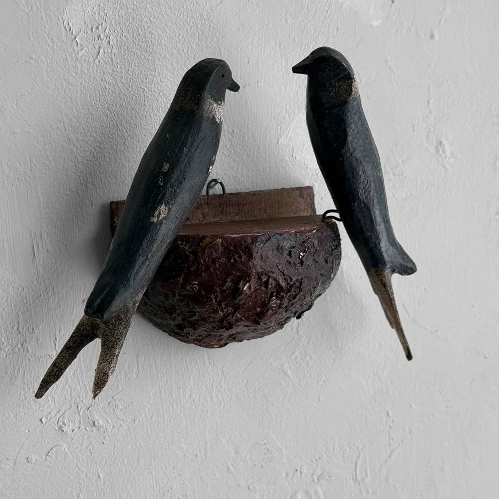 Early 20th-century Black Forest Carved Bird's Nest (BFB-05) - Image 3