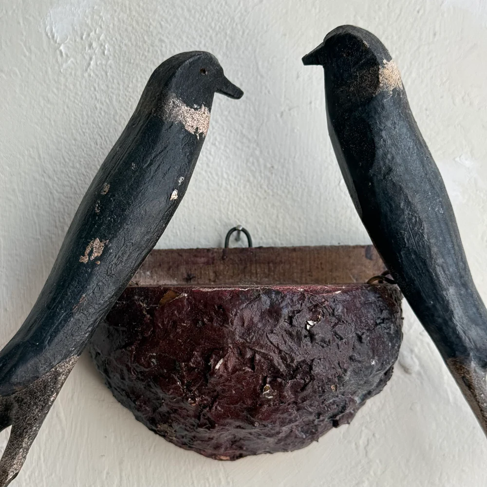 Early 20th-century Black Forest Carved Bird's Nest (BFB-05) - Image 4