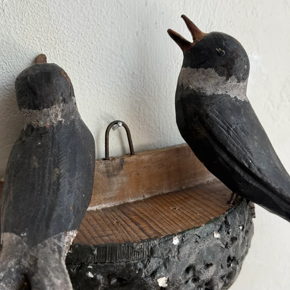 Early 20th-century Black Forest Carved Bird's Nest (BFB-12) - Image 3