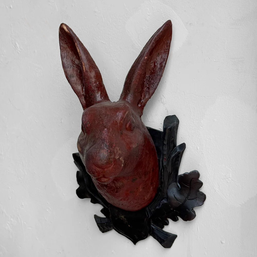 Early 20th-century Black Forest Carved Rabbit (BFR-01) - Image 3