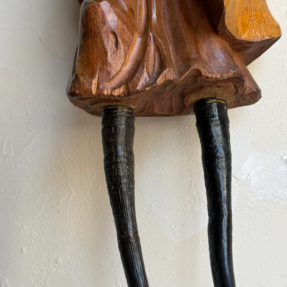 Early 20th-century Carved Alpine Hunter Decorative Coat Hook (#2) - Image 3