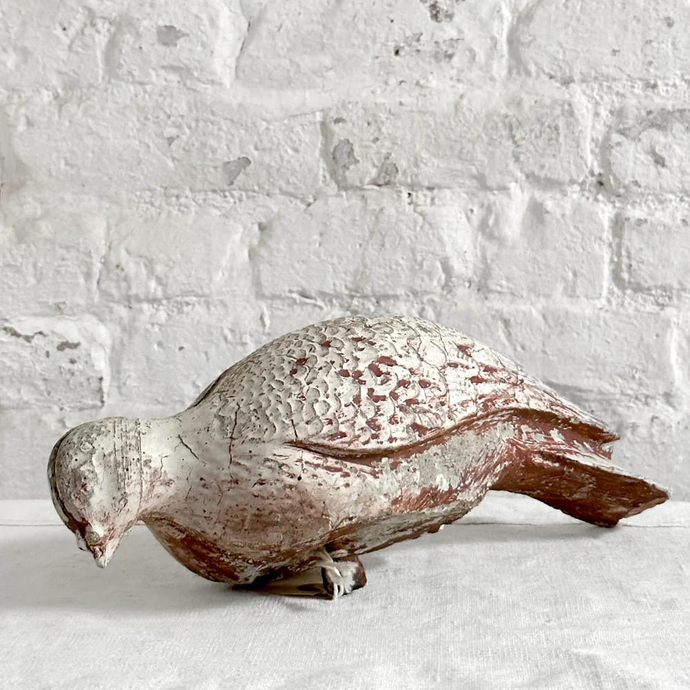 Early 20th Century French Cement Bird