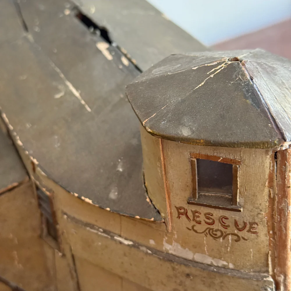 Early 20th-century Paddle Steamer Rescue Boat Model - Image 8