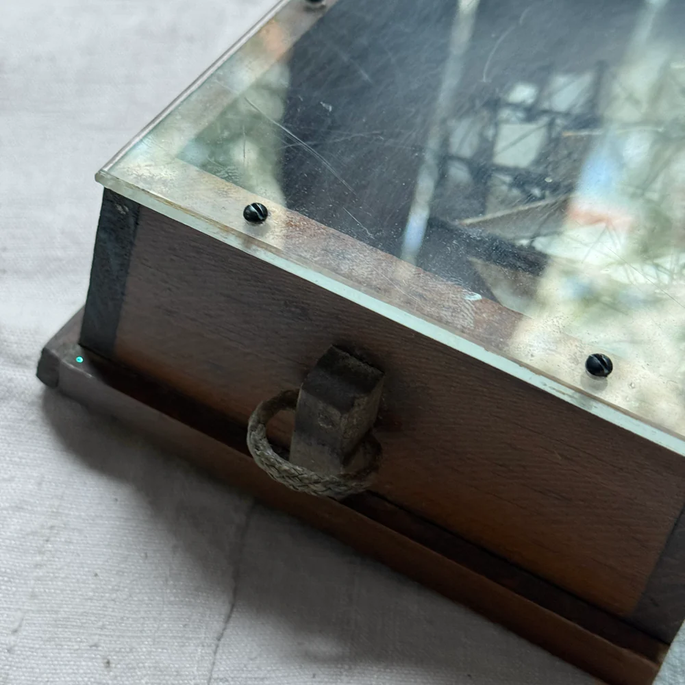 Early 20th-century Tiny American Ship Diorama - Image 3