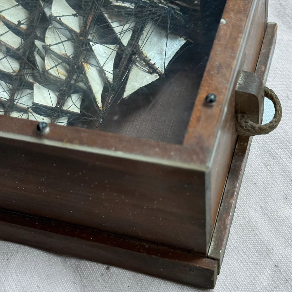 Early 20th-century Tiny American Ship Diorama - Image 4
