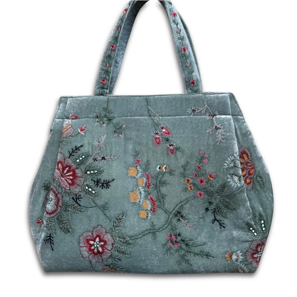 John Derian Custom Poppins Bag in Ocean - Image 2