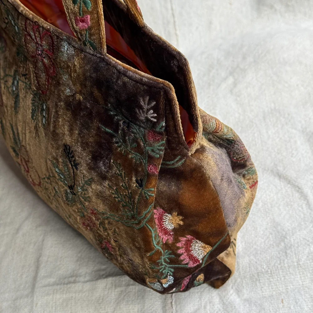 John Derian Custom Poppins Bag in Shaded Light Brown - Image 6