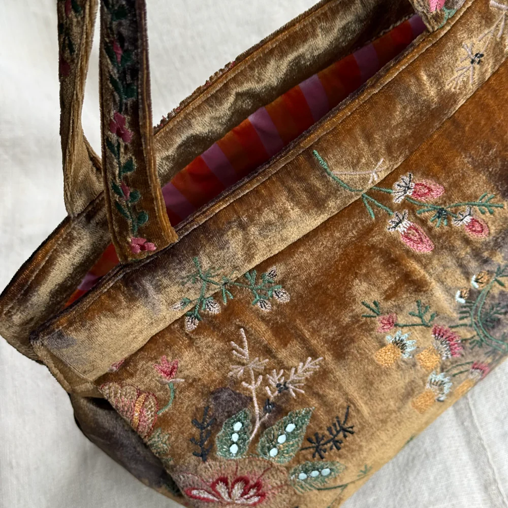 John Derian Custom Poppins Bag in Shaded Light Brown - Image 7
