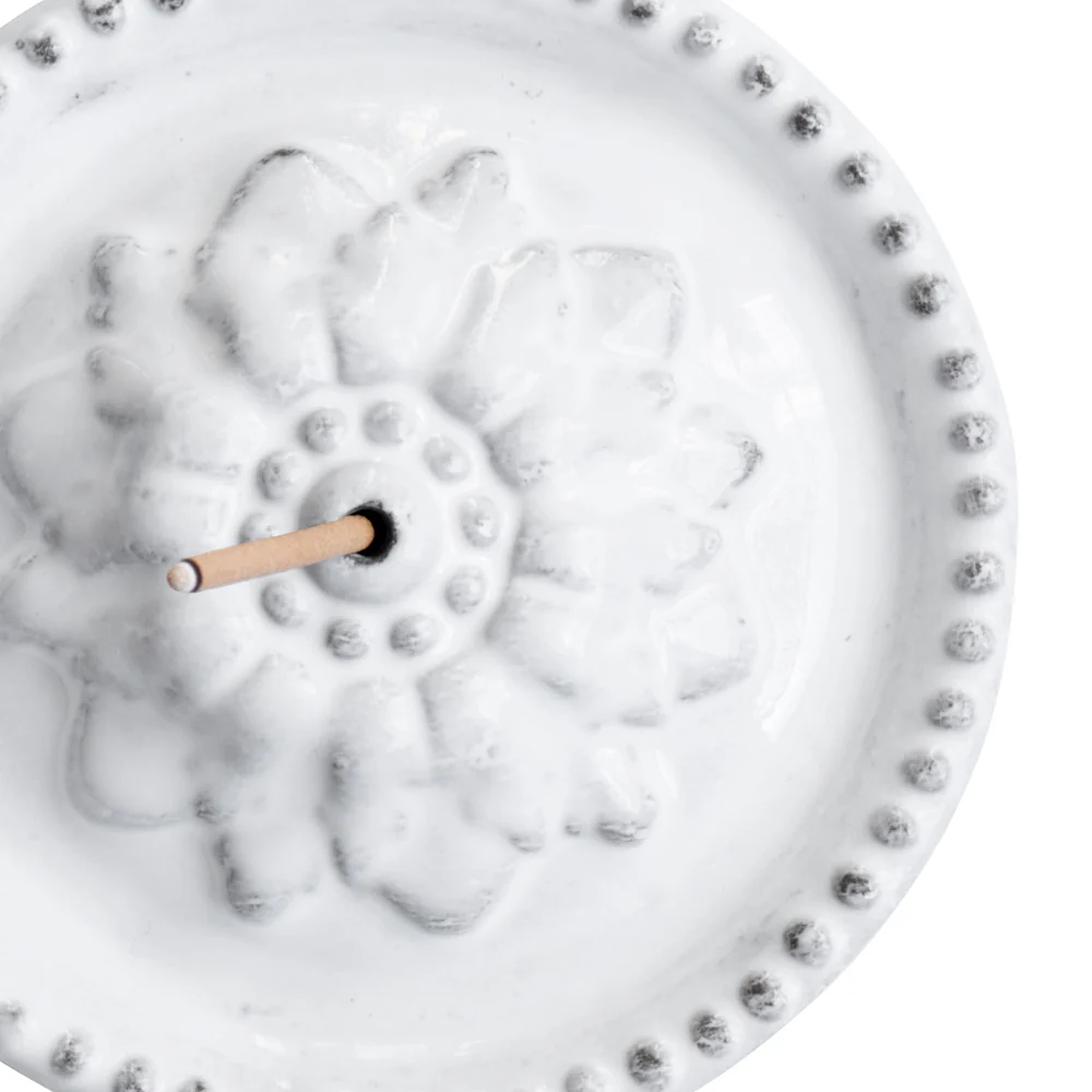 Emilie Incense Holder on Pearled Saucer - Image 2