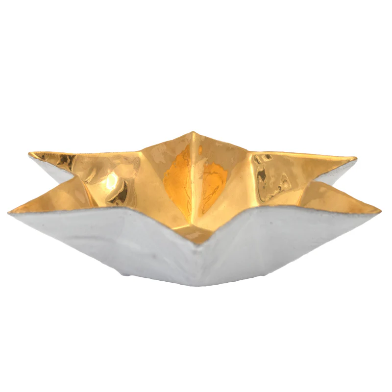 Etoile Soup Plate (Gold Interior) - Image 2