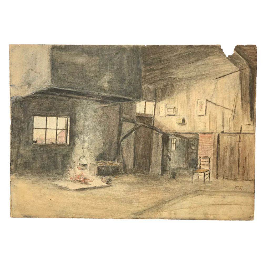 Evert Rabbers Barn Drawing 02