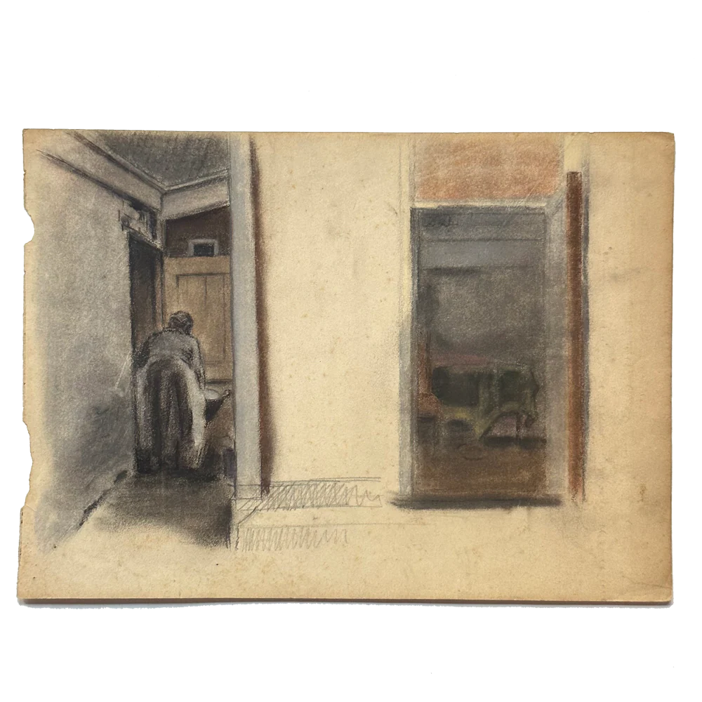 Evert Rabbers Early 20th-century Barn Drawing (ER2417)