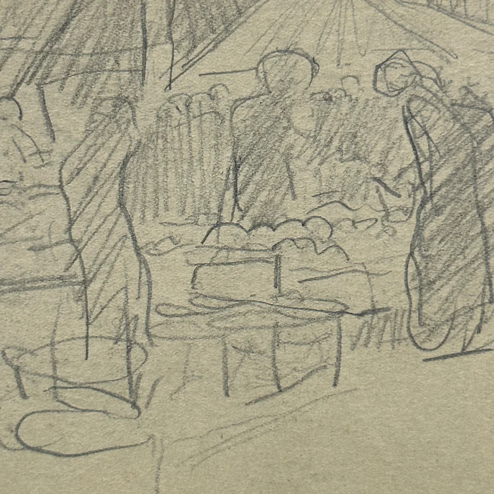 Evert Rabbers Early 20th-century Figure Sketch (ERP22) - Image 3