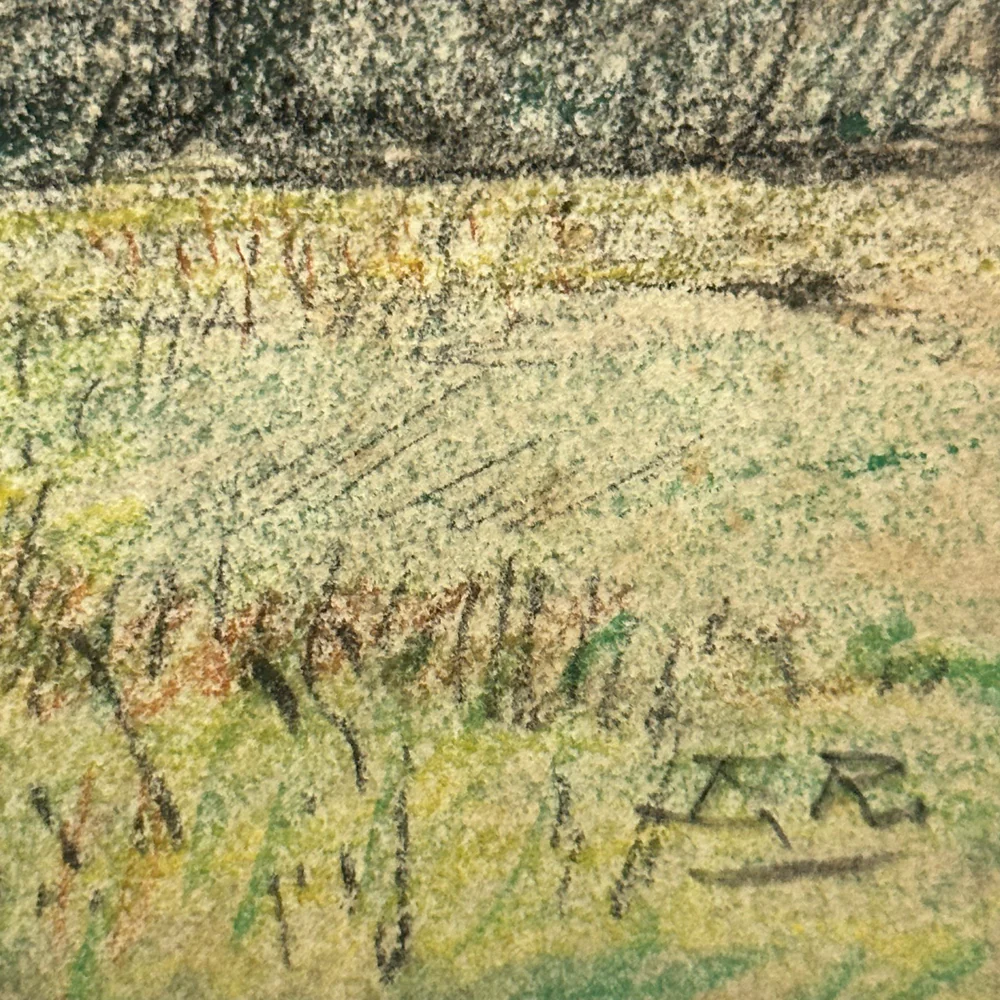 Evert Rabbers Early 20th-century Landscape Drawing (ER2412) - Image 4