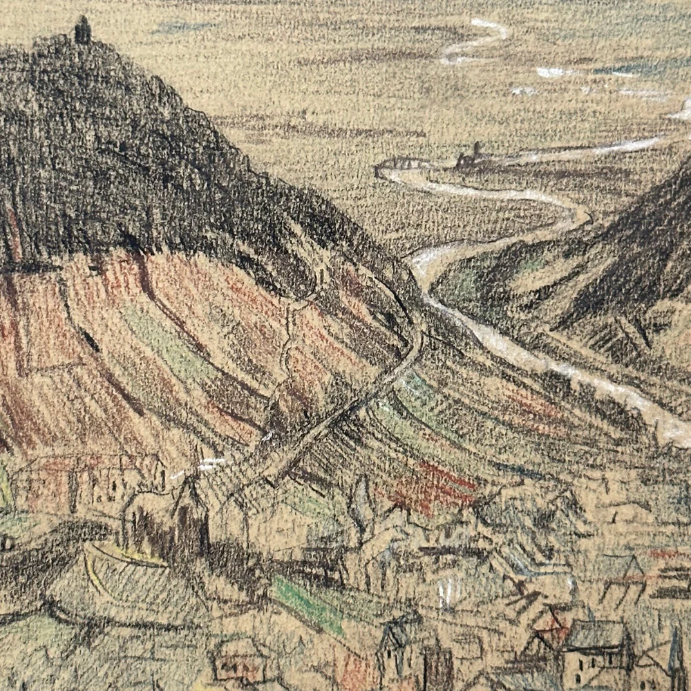 Evert Rabbers Early 20th-century Landscape Drawing (ERL52) - Image 4