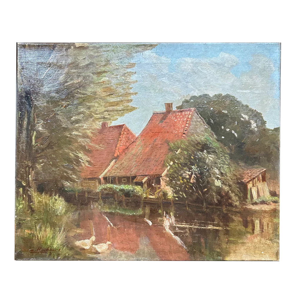 Evert Rabbers Early 20th-century Landscape Painting (ER2403)