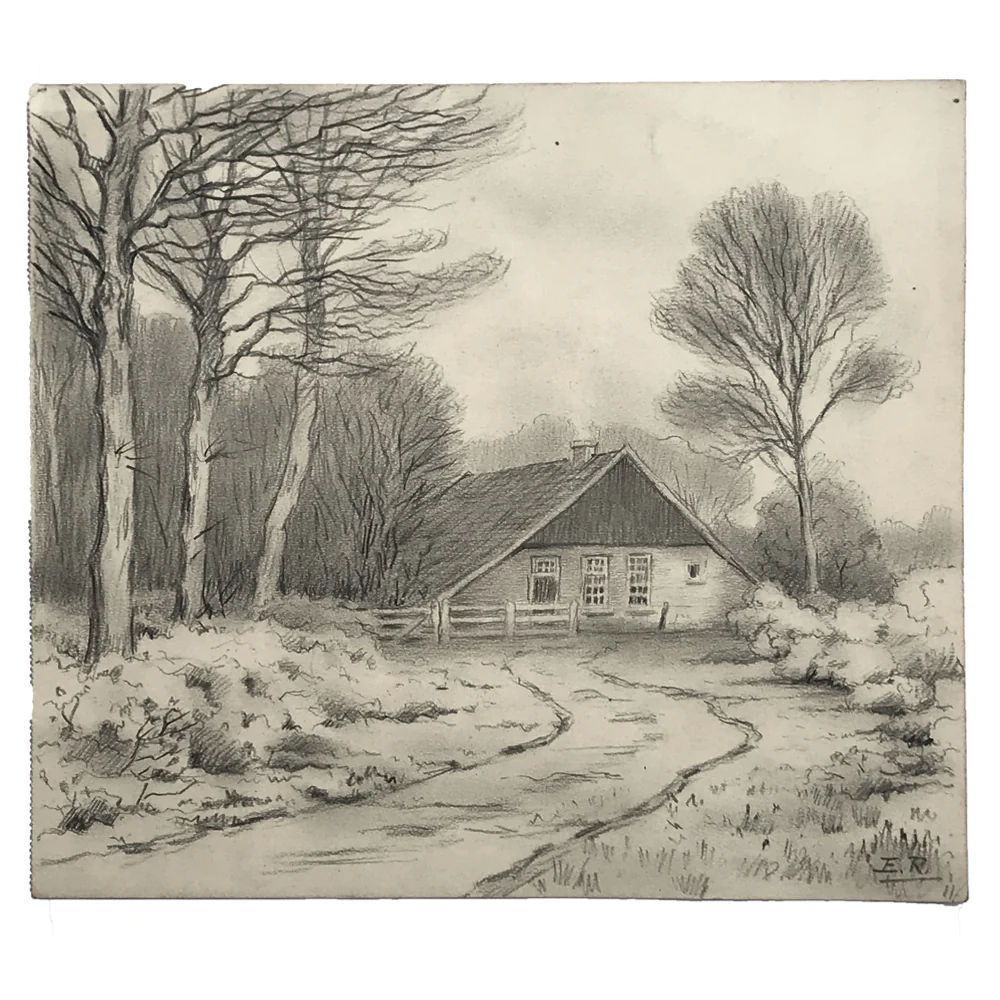 Evert Rabbers Landscape Drawing 44
